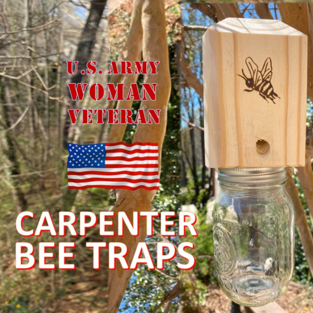 Woman Veteran Made Carpenter Bee Traps